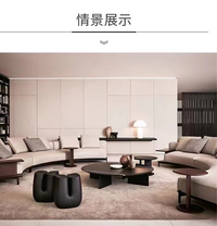 北欧风创意茶几圆形黑色设计师边几家用客厅小户型实木角几小圆桌