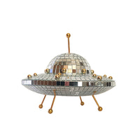 跨境DiscoBall飞碟复古迪斯科球圣诞玻璃家居摆件桌面反光装饰品