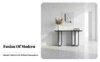 Minimalist Design Narrow Console Table Sleek silhouette Slim Console Table adaptable Use Hallway Furniture Sturdy Frame for Interior Designers, Apartment Dwellers, Hotel Lobby, Reception Area, Small Spaces, Living Room