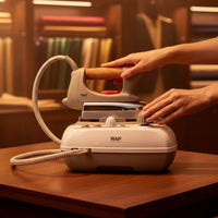 2000W Steam Station Iron with Cork Handle 700ml Steam Station Iron Corded Appliance Braided for Home, Laundry Room