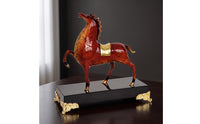 Horse Figurine with Base Tabletop Horse Figurine Equestrian for Entryway, Office