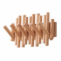 Foldable Coat Hook Rack Easy to Install No Wall Hanger Space Saving
