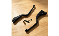 2 Pieces Brake and Clutch Lever Set Specific Fit Motorcycle Levers with Installation Components to Install Hand Control Levers for Garage Rebuild