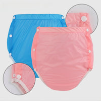 Waterproof Briefs with Side Snaps Leakproof Underwear with Side Snaps Washable Briefs with Snap Buttons Reusable for Adults, Patients, Elderly, Post-Surgery Recovery