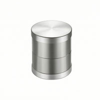 Stainless Steel Gemstone Sieve with Plates Corrosion-Resistant Jewelry Sieve with Lid Cylindrical Bead Sorter Brushed for Workshop