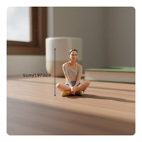 Cross-Legged Female Miniature Highly Detailed Sitting Woman Figurine Diorama Accessory for Hobbyists