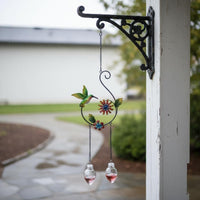 Decorative Hummingbird Feeder Colorful Garden Decor for Yard, Patio