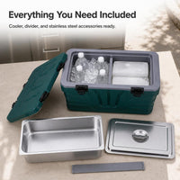 Portable Insulated Cooler Box for Camping Fishing Outdoor Activities and Commercial Use