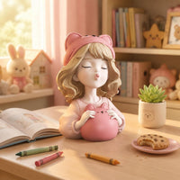 Girl Piggy Bank Large Capacity Home Decoration Storage