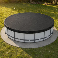 Round Inflatable Pool Cover Sunproof Round Pool Cover All-Season Protection