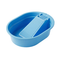 Ribbed Washboard Basin Low-Height Hand Wash Tub Hanging Hole