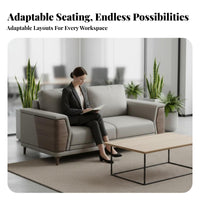Professional Look Modern Office Couch collection sturdy Construction Commercial Furnishing Easy to Clean Sofa Set for Businesses, Guests, Interior Designers, Reception Area, Corporate Lobby, Waiting Room
