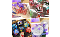 Resin Dice Casting Form Kit Geometric Dice Casting Form with Inserts Easy to Clean for Crafters