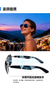 F61 AI Translation Bluetooth Glasses with Real-Time Translation