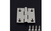 Stainless Steel Butt Hinge Polished Hinge with Screws Hardware Rustproof for DIYers, Builders, Boat Owners, Cabinets, Boats, RVs