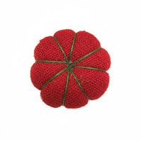 Sewing Pincushion Whimsical Pumpkin Segments Soft PP Cotton Cloth Holder Dual Purpose Storage Creative Pin Organizer Suitable for Dressmaking Home Travel