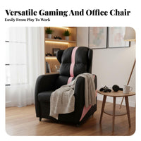 Reclining Esports Chair Reclinable Upholstered Recliner Adjustable spinerest Highspine Support for Home Users, Adults, Game Room
