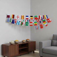 32 Countries Flag String Bright Color Soccer Tournament Decoration for Pubs