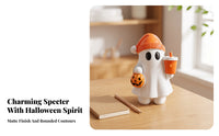 Cute Spirit Statue with Pumpkin Bucket