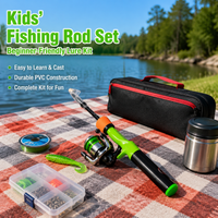 Verdant Childrens Fishing Rod, 1.2m Fishing Set for Kids with Reel & Line, Junior Fishing Kit for Micro Aquatic Animals