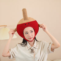 Cozy Costume Headpiece with Face Opening Lightweight Fuzzy Headpiece Funny Fuzzy Hat Party for Performers, Photoshoots, School Events