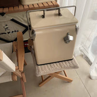 Metal Chilling Tool  Insulated Chilling Tool  Leakproof Insulated Ice Chest for Campers