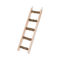 Hanging Bird Ladder Toy with Hooks Natural Climbing Ladder Toy Compact Easy to Use for Birds