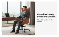 Highposterior Managerial Chair Premium Leather Upholstery Office Furniture Adjustable Height sturdyDuty Base for Adults