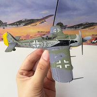 1/72 Scale WWII German FW190 Fighter Aircraft Model, Collectible Display