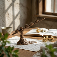 Tree Sculptural Candelabra Holder Antique Candelabra Timeless Candle Holder for Mantel