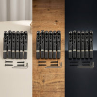 Six-String Neckless Electric Guitar Bridge Easy Install Neckless Electric Guitar Bridge Heavy Duty for Guitarists