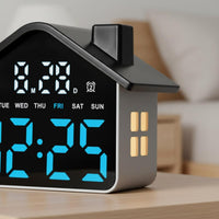 Illuminated Digital Alarm Clock Multifunctional Illuminated Alarm Clock Home Electronics Minimalist Design for Bedroom