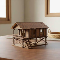 Southeast Asian Building Model Collectible 1/72 House Model Easy to Assemble