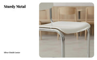 Ergonomic Design Minimalist Dining Chair Easy to Assemble Nordic Design Side Chair Non-Slip Feet Household Furniture Scratch Resistant for Interior Designers, Business Owners, Restaurant, Pale Ice, Kitchen, Living Room
