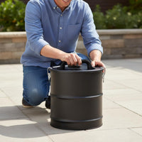 Ash Collection Bucket Large Capacity Dust Collection Drum Compatible Replacement Cleaning Accessory for Outdoor