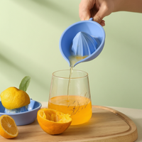 Silicone Manual Citrus Juicer - Hand Press Fruit Juice Extractor for Oranges, Lemons, and Limes