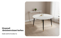 5 Pieces Square Pedestal Table with 4 Chairs Space-Saving Household Furniture Easy to Clean Stable Construction for Living Room