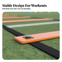 Sturdy Agility Ladder Flexible Footwork Training Ladder Portable Fitness Equipment High-Visibility for Children, Athletes, Outdoor, Gym