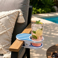 Couch Cup Holder Tray Striped Sofa Arm Cup Holder Lightweight
