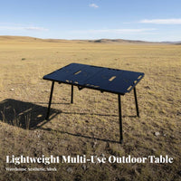 Collapsible Grill Table with Storage Includes Lamp Hook Modular Cooking Station