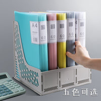 厂家A4资料册文件夹透明插页试卷收纳袋100/60页档案夹多功能卷子