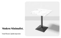 Light Luxury Modular Booth Bench Commercial Grade Upholstered Waiting Bench Minimalist Design Marble Top Pedestal Table for Cafe Owners, Interior Designers, Cafes, Tea Houses, Restaurants, Lobbies