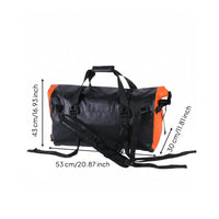 Motorcycle Duffel Bag Detachable Shoulder Strap Roll-Top Duffel Bag Adjustable Straps Travel Accessory for Camping, Hiking, Bicycling