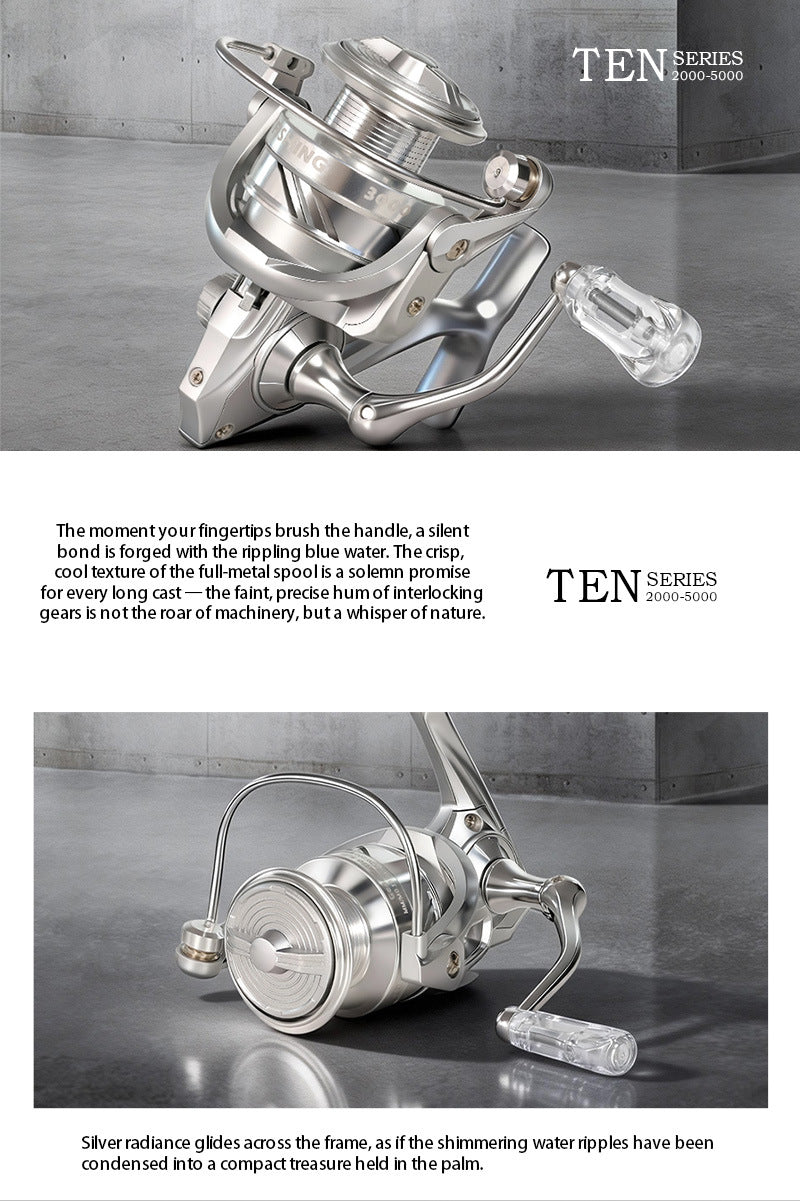 All Metal Spinning Reel Saltwater Freshwater Long Cast