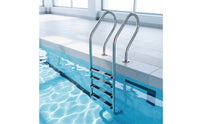 Pool Ladder with Handrails Rust Resistant Pool Ladder with Handrail Rustproof for Backyard Pools