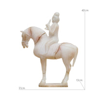 Horse Sculpture Antique-Style Desktop Sculpture Tabletop Ornament for Office, Entryway, Bookshelf