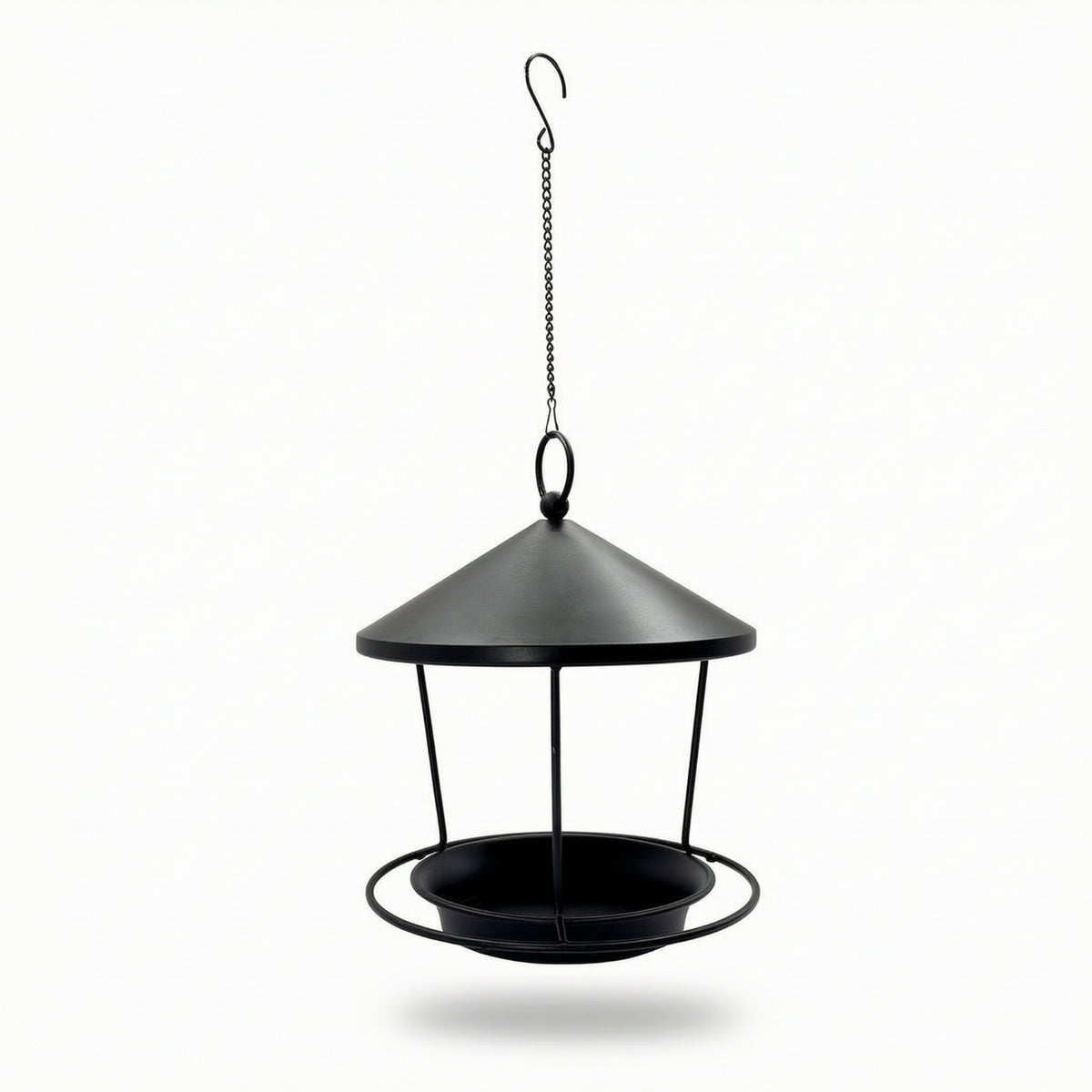 Hanging Bird Feeder Metal Bird Feeder with Tray Sturdy for Garden, Backyard