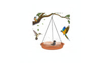 Hanging Bird Bath Outdoor Hanging Bird Bath with Chain Easy to Clean for Patio