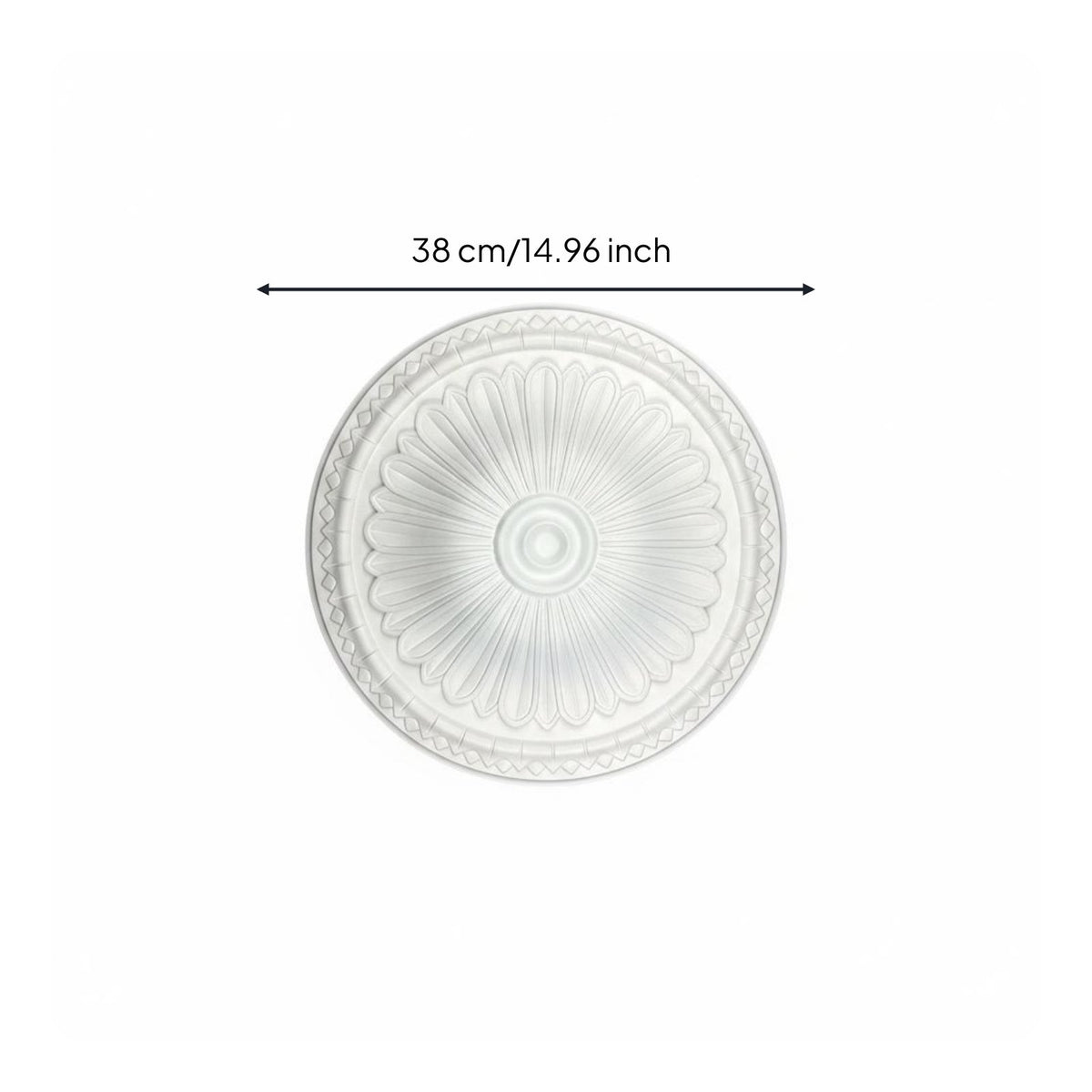 European Design Ceiling Decor Plate Easy to Install Light Fixture Trim