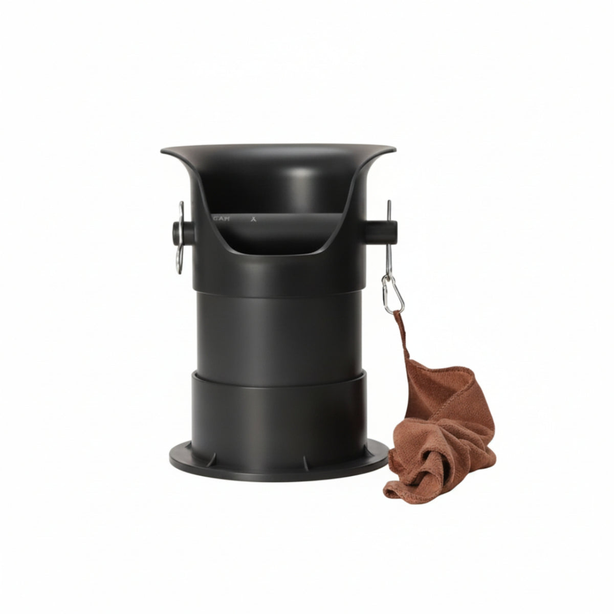 Sturdy Construction Freestanding Espresso Knock Box Easy to Clean Espresso Knock Box Non-Slip Base Large Capacity Coffee Puck Bin Removable Bar for Baristas, Cafe